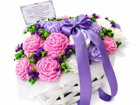 XXL Flower Box w Kształcie Serca – Pachnąca Kompozycja Kwiatowa