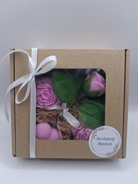 Box Prezentowy Handmade – Kwiaty i Serce | Zestaw Upominkowy