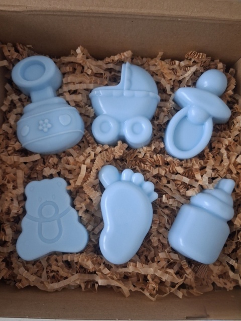 Box Prezentowy Baby Shower M - Niebieska Słodycz