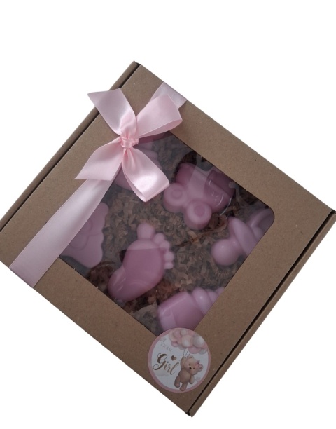 Box Prezentowy Baby Shower M - Różowa Słodycz