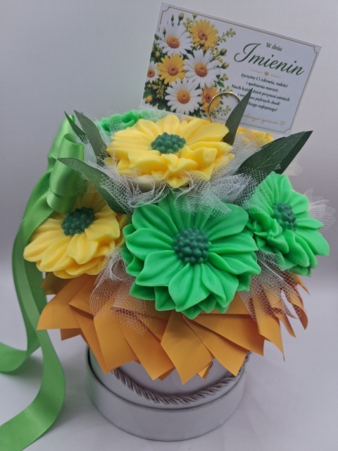 Flower Box Margaretki – Personalizowany Prezent na Imieniny dla Kobiety