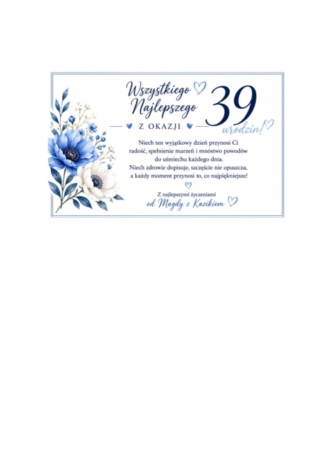 Flower Box na Dzień Matki lub urodziny M - Błękitna Elegancja