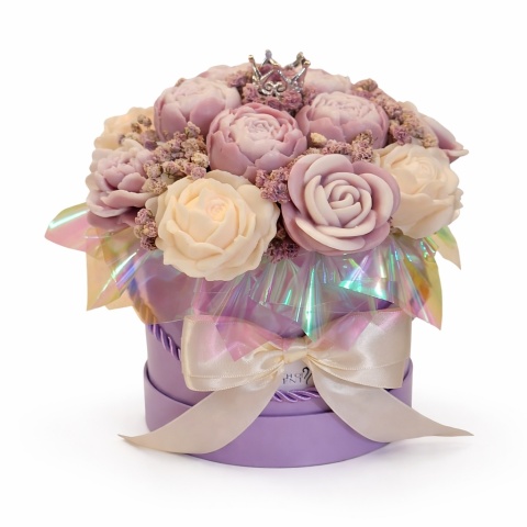 Flower Box na Prezent M - Królewska Elegancja