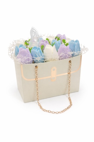 Flower Box w Torebce M - Tulipanowe Pole