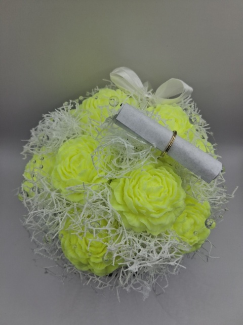 Flower Box z Kwiatami – Czarny Box z Żółtymi Kwiatami, Ukryta Wiadomość, Personalizowany Prezent