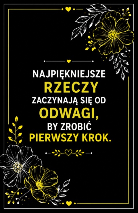 Flower Box z Kwiatami – Czarny Box z Żółtymi Kwiatami, Ukryta Wiadomość, Personalizowany Prezent